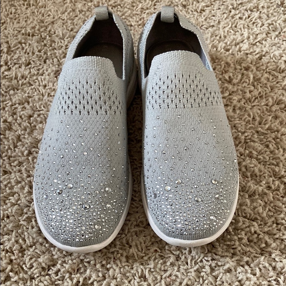 Women's Slip-On Sneakers with Rhinestones